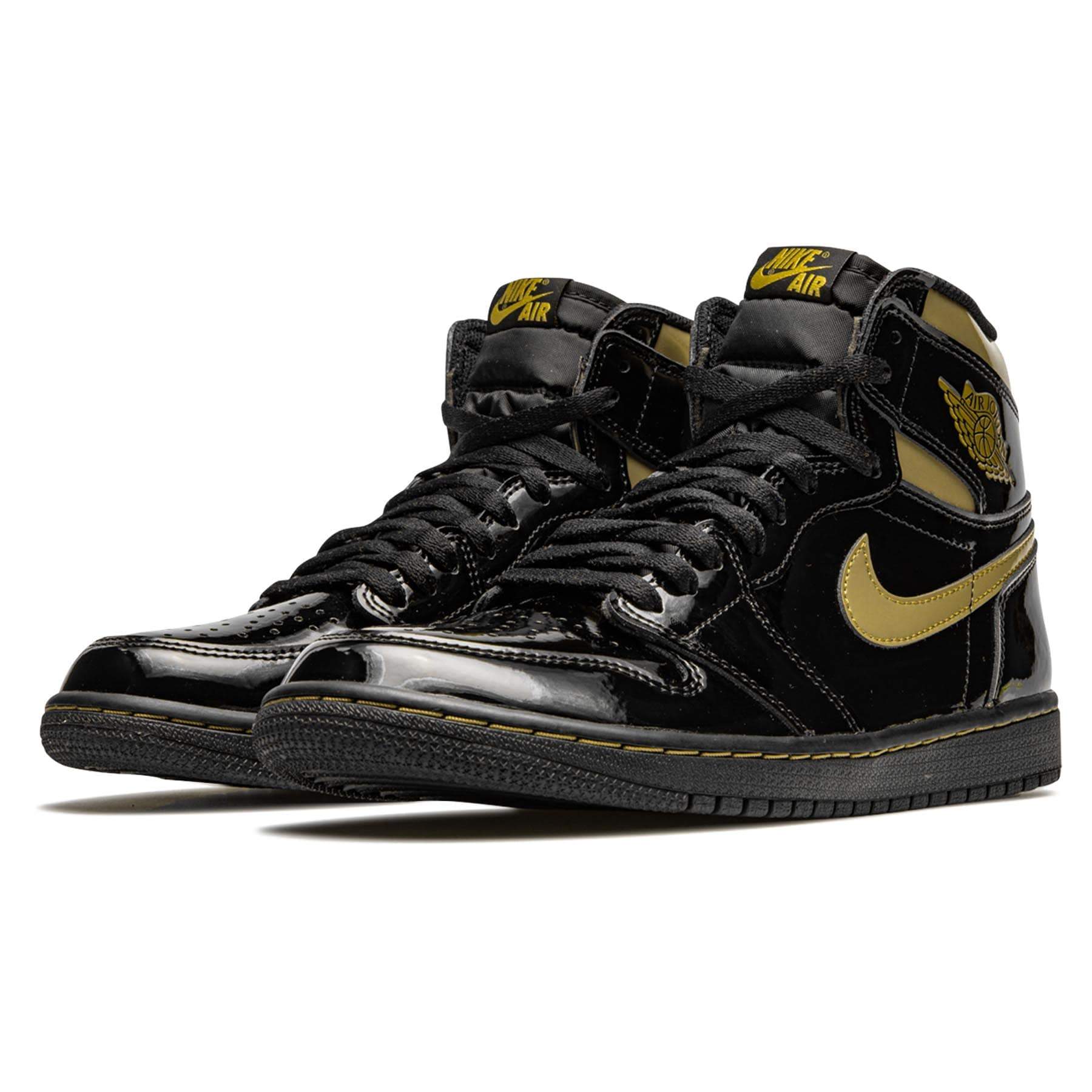 Air Jordan 1 High OG Patent Black Gold