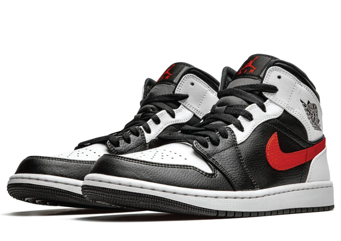 Air Jordan 1 Mid Black Chile Red White
