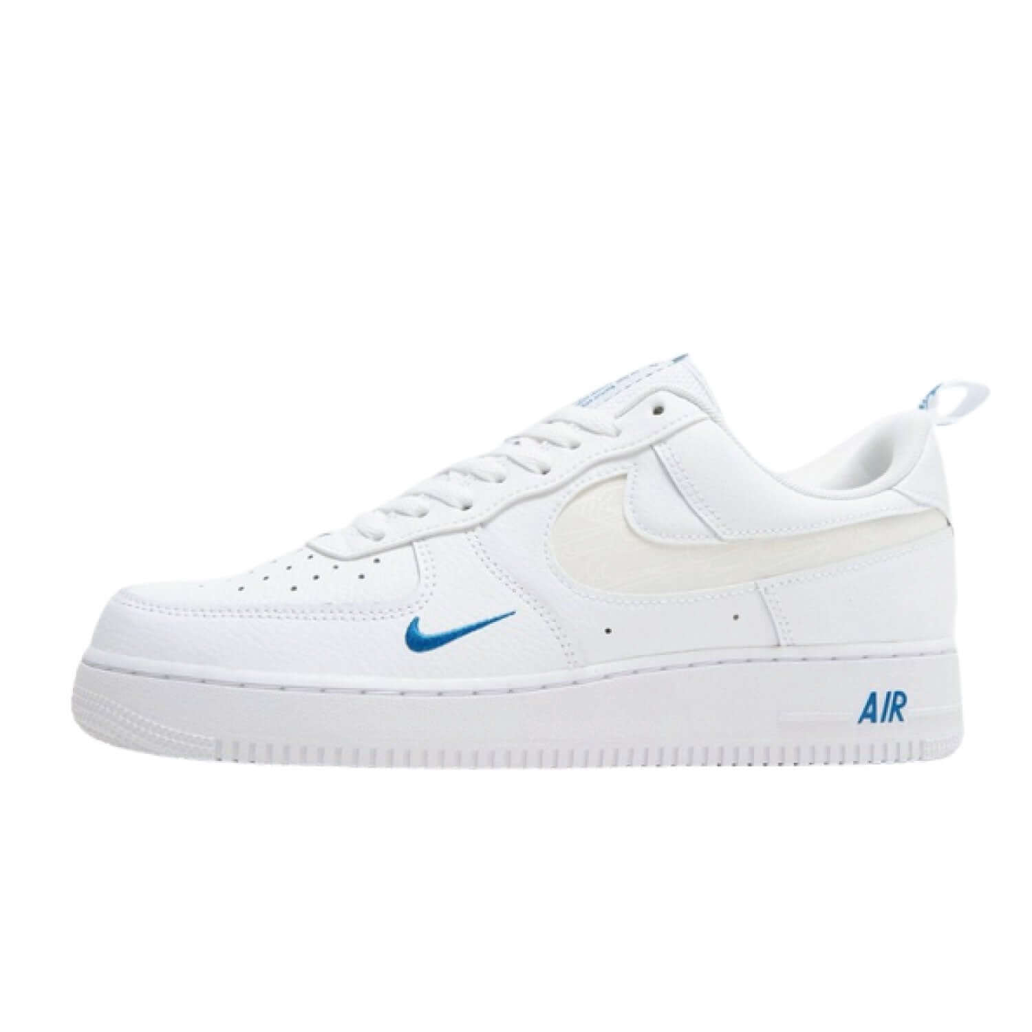 Air Force 1 '07 LV8 'Reflective Swoosh - White Dark Marina Blue'
