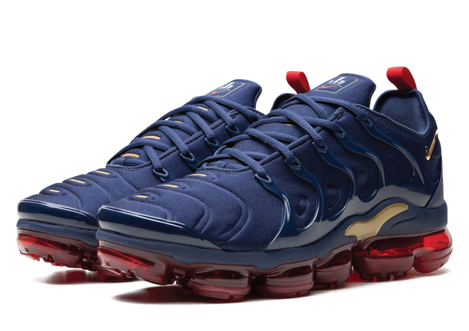 Air VaporMax Plus Metallic Blue / Gold