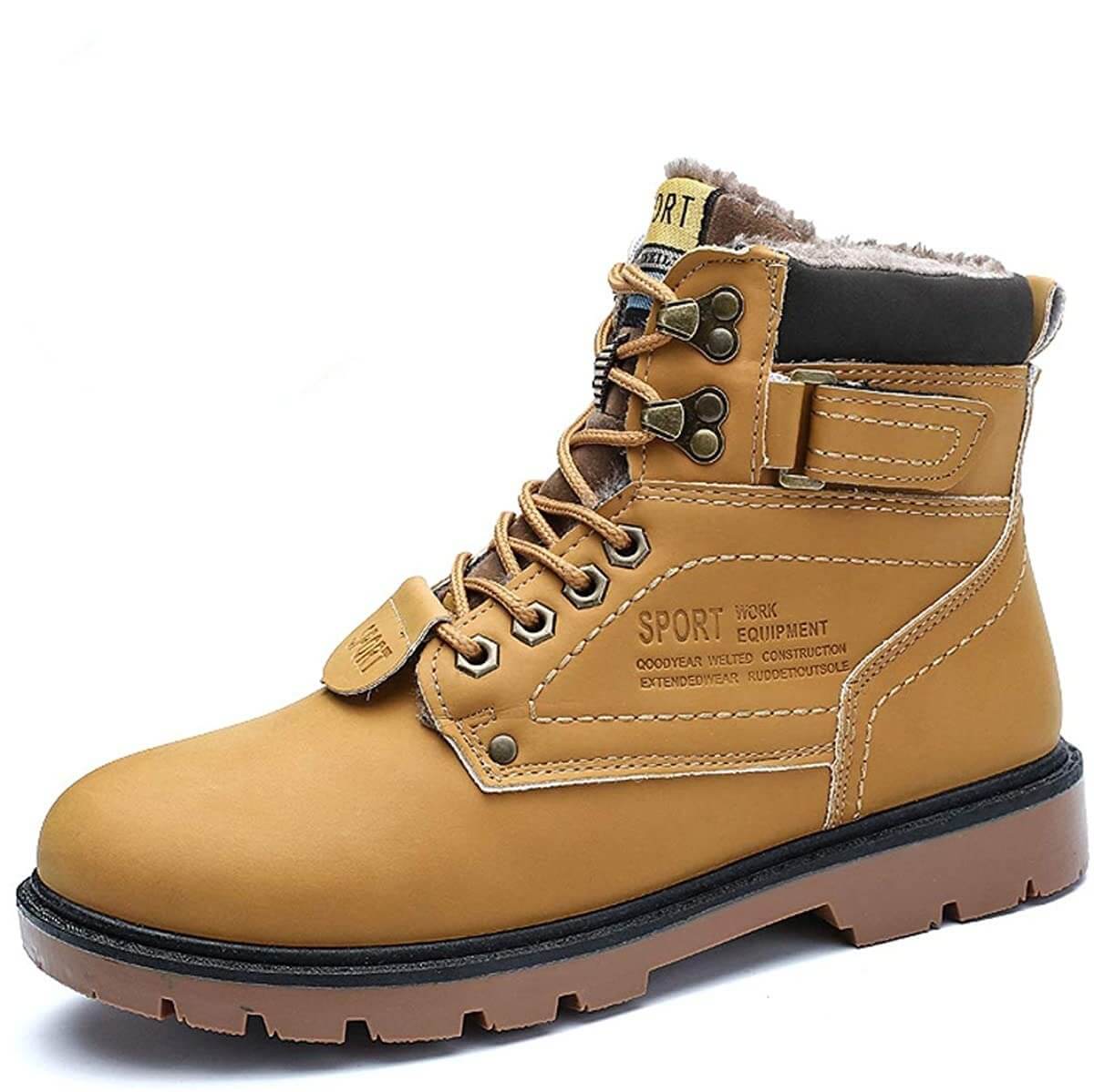 Fur Mens Winter Desert Boots